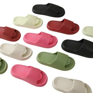Thick Soled Summer EVA Breathable Waterproof Non Slip Deodorizing Open Toe Indoor Flip Flops Men’s Women’s Home Use