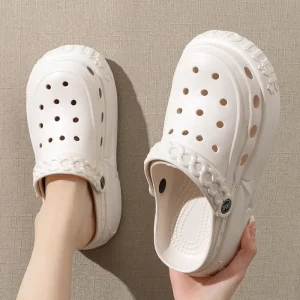 Thick Soled Women’s Fashionable Flat Sandals Summer Anti slip Outdoor Beach Garden Shoes