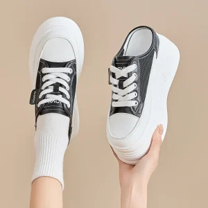 Thick soled Height increasing Casual Breathable Sneakers for Women Suitable for Commuting and Walking