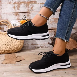 Thick soled Women’s Casual Shoes with Lacing Design Casual Sports Shoes