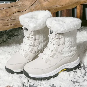 Thickened Warm Ankle Waterproof Anti-Slippery Autumn Winter Snow Boots for Women Outdoor Travel