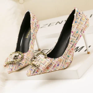 Thin High Heels for Women Mixed Ladies Heels Pencil Heels for Women Office Pumps for Ladies Party Shoes