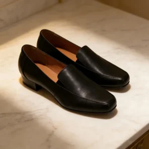 Top Grade Leather Wedges Ankle Business Shoes 2cm Thin Heels Winter Height Increasing Uniform Dress for Business