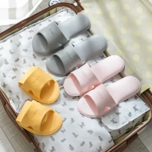 Travel Hotel Slides Foldable Lightweight Slides Easy to Pack Carry Shoes Women’s Non Slip Spa Shower Slipper