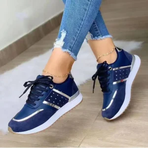 Trendy Breathable Light Weight Sneaker for Women Solid Color Round Head Casual Sport Shoe Woman Shoes