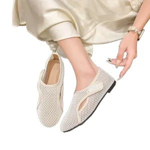 Trendy European and American Wide-Fit Women’s Mary Jane Buckle Peep Toe Garden Mules Winter Fashion Factory Direct