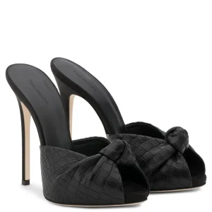 Trendy High Quality Open Toe Women’s Mules Sandals Bow Decoration Party Shoes for Summer Outdoor Fashion Trends