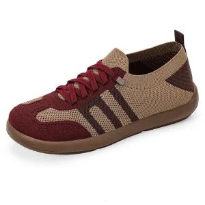 Trendy Women’s Color Blocking Casual Sneakers Flat with Cloud Soft Comfortable Sole Breathable for Spring Summer