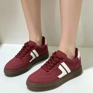 Trendy Women’s Flat Sneakers Thin Sole Fashion Design Casual Shoes for Outdoor Walking Travel