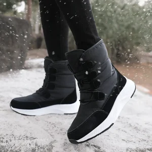 Trendy Women’s Snow Boots Thermal High Top Fleece Lined Non Slip Sole Lightweight Outdoor Snow Boots