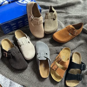 Unisex Customizable Clogs Mule Shoes Beach Women’s Cork Sole Arch Support All Seasons