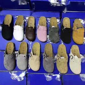 Unisex Fashion Genuine Leather Suede Crok Midsole Men Outdoor Sandals Summer Sandals
