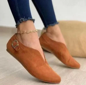 V Shape Casual Shoes for Women Large Size Flats with Anti Slip Feature for Spring and Summer