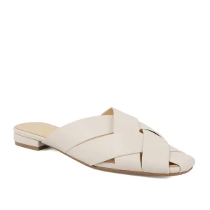 WETKISS Factory Woven Strap Closed Toe Summer Ladies Mules Slides Braided Mules Shoes Slippers White Mules Shoes Women