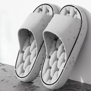 WH0547 Men’s and Women’s Anti Slip Leak Bathroom Slippers Casual Flat Sandals Water Shoes and Water Socks