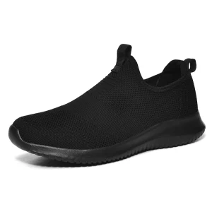 Walk Running Minimal Shoes Jogger Jogging Sneakers Men’s Women’s Sport Low top Slip on Loafers Stretch Fabric Mesh Breathable