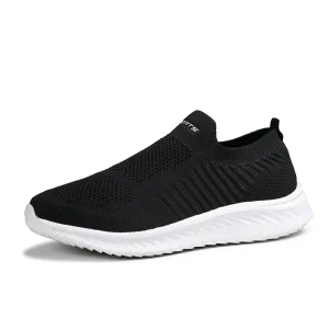 Walk Running Minimal Shoes Jogger Jogging Sneakers Men’s Women’s Sport Low-top Slip on Loafers Stretch Fabric Mesh Breathable