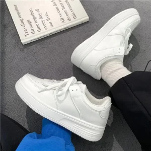 Walking Style Shoes for Women Breathable Casual Thick Sole Ladies Sneakers