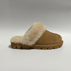 Water resistant Cow Suede Women’s Scuff Slipper Real Sheepskin Lining Insole EVA Sole Winter Warm Soft Breathable Shoes