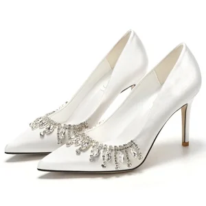 Wedding Bridal Heeled Dress Ladies Shoes and Sandals Bride Women’s High Heels for Ladies Luxury Pumps Chaussures Femme