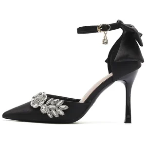 Wedding Sexy Bridal Women’s High Heel Sandals Dress Shining Dancing Party Pumps Banquet Office Rhinestone Shoes