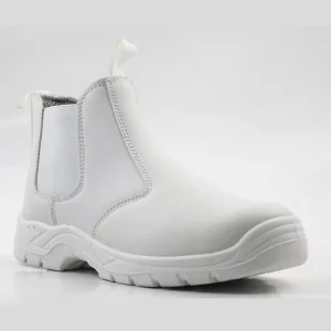 White Custom Logo Safety Boots for Men Ladies Steel Toe Waterproof Lightweight Work Shoes