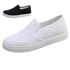 White Shoes Spot High Quality Soft Comfortable Flats Women’s White Shoes for Work Wear Daily Wear