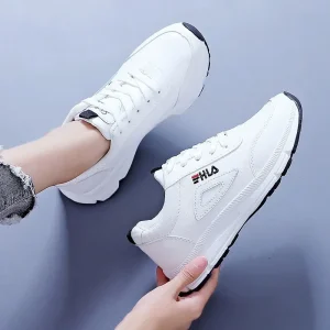 White Women’s Sports Shoes Breathable Outdoor Casual Board Shoes