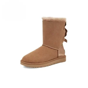 Winter Casual Waterproof Uggs Popular Women’S Waterproof Lined Winter Warm Fluffy Mid Tube Platform Shoes