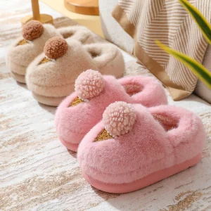 Winter Indoor Thick Bottom Warm Comfortable and Lovely Home Women’s Slippers