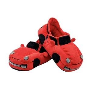 Winter Men’s and Women’s Indoor Car Slippers with Velvet Warm Soft Bottom Non-Slip Home Car Model Slippers