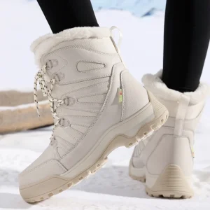 Winter Snow Boots Plush Warm Cotton Shoes Non slip Windproof Outdoor Hiking High top Women’s Boots