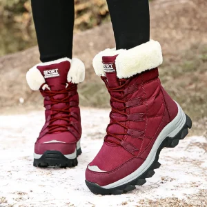 Winter Soft Soled High Top Women’s Snow Boots Thickened to Keep Warm Soled Outdoor