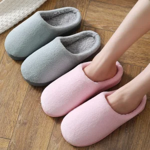 Winter Warm Fur Hotel Slipper Bedroom Flat Slippers Casual Indoor Home Slippers Soft Sole Sandals for Women