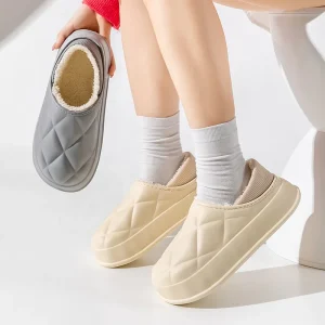 Winter Women House Cotton Women’s Slippers Slip on Shoes Fashion Slides Fur Fluffy Slippers