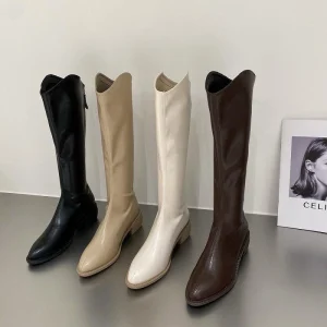 Winter Women’s Flat Fashion Boots Long Knee-high Casual Boots