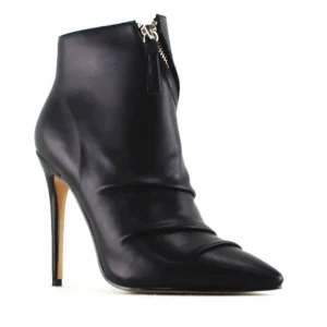 Winter Women’s High Heel Genuine Leather Ankle Boots Safety Leather