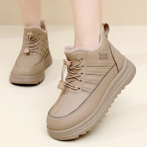 Winter Women’s Shoes Fashion Versatile Slip On Waterproof Non Slip Warm Snow Boots
