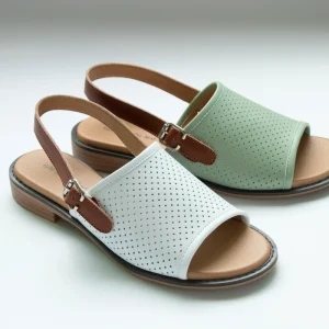 Woman Sandals New Design Summer Beach Sandals for Women Leather Ankle Strap Women’s Sandals with Heels Customization