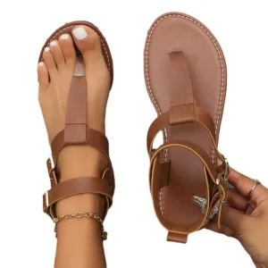 Woman Sandals New Design Summer Round Toe Flat Flip Flops Sandal for Women Sandal for Female