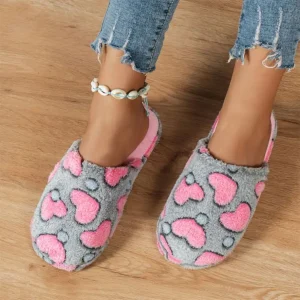 Women Autumn Winter Indoor Warm Non Slip Home Slippers