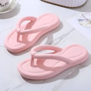 Women Beach Flip Flops Thick Sole Anti Slippery Indoor Home Slippers Lightweight Summer Winter Fashion Sandals