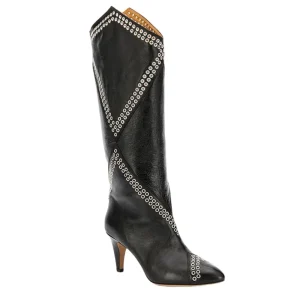 Women Boots Heels Leather Shoes for Women and Ladies