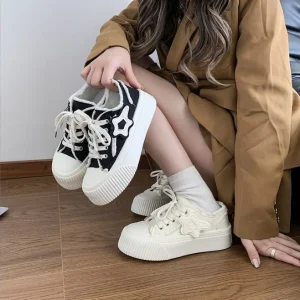 Women Casual Shoes Girl Ladies White Canvas Sneakers Women Sport Shoes