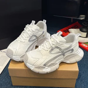 Women Casual Sneakers Comfortable Lightweight Breathable Walking Shoes Flat Sneakers for Outdoor Trendy Footwear