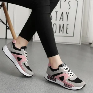 Women Fashion Casual Sport Shoes Lightweight Walking Shoes Rainbow Modern Women Flat Sneakers
