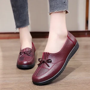 Women Flats Female Flats Spring Shoes Classic Loafers Casual Pu Leather Shoes