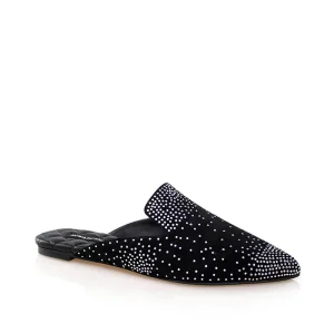 Women Footwear Full Custom Shoes Summer Flat Slipper Low Heel Comfort Women Pointed Toe Black Mules Custom Mules Shoes for Women
