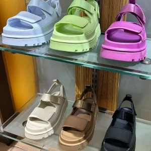 Women Mule Shoes Light Weight Ladies Sporty Shoes Breathable Walking Sandals with Heel