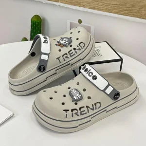 Women Platform EVA Clogs Girl Daily Casual Sandals Cartoon Outdoor Slippers Non slip EVA Anti odor Slides Chunky Shoes